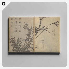 アートパネル-Old Manji’s Cursive Picture Album - 葛飾 北斎 Canvas.