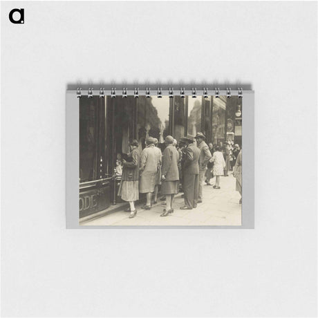 アートメモ帳-Crowd at Store Window
 - セントルイス美術館 Memo.