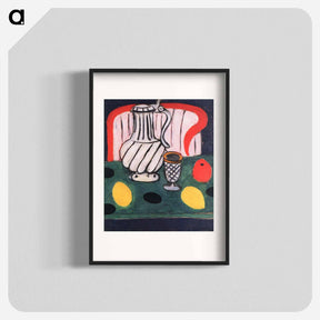 アートポスター-Tin Pitcher, Lemon and Armchair - アンリ マティス Poster.