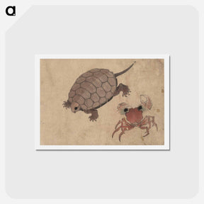 アートポストカード-Album of Sketches by Katsushika Hokusai and His Disciples - 葛飾 北斎 Postcard.