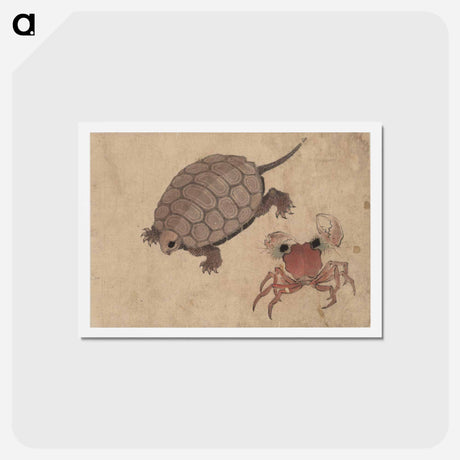 アートポストカード-Album of Sketches by Katsushika Hokusai and His Disciples - 葛飾 北斎 Postcard.