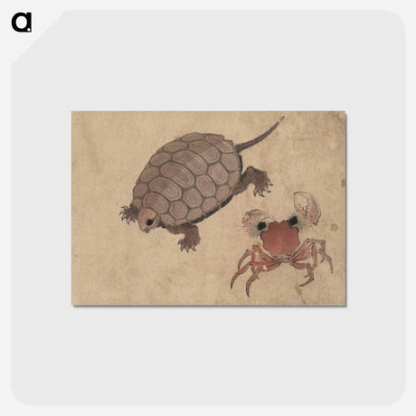 アートポストカード-Album of Sketches by Katsushika Hokusai and His Disciples - 葛飾 北斎 Postcard.