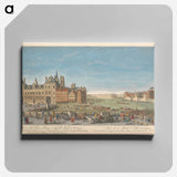 アートパネル-A View of the Town House or Guild Hall of Paris And from thence on both sides ye River Seine to St. Mary's Bridge & to ye Wooden Bridge call'd Pont Rouge
 - イェール大学アートギャラリー Canvas.