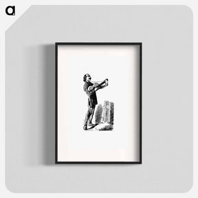 アートポスター-Vintage Guitar Musician from Paris-Neuf, Or Dream And Reality
 - 大英図書館 Poster.