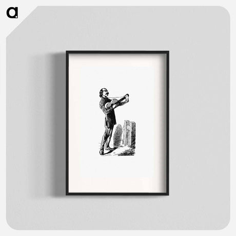 アートポスター-Vintage Guitar Musician from Paris-Neuf, Or Dream And Reality
 - 大英図書館 Poster.