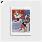 アートポストカード-Figure with Bouquet - アンリ マティス Postcard.