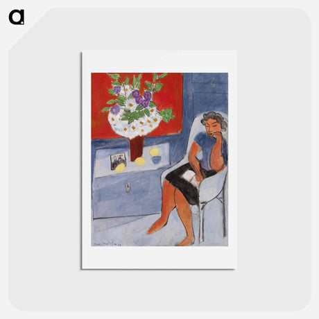アートポストカード-Figure with Bouquet - アンリ マティス Postcard.
