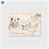 アートポストカード-Negroes and Two Carts
 - バーンズ・コレクション Postcard.
