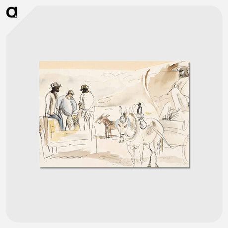 アートポストカード-Negroes and Two Carts
 - バーンズ・コレクション Postcard.