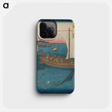 Flatfish Netting and Fish Boats, Wakasa Province
 - 歌川 広重 Phone Case.