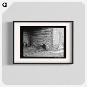 アートポスター-Untitled photo, possibly related to: Construction detail of tobacco barn showing method of firing - ドロテア ラング Poster.