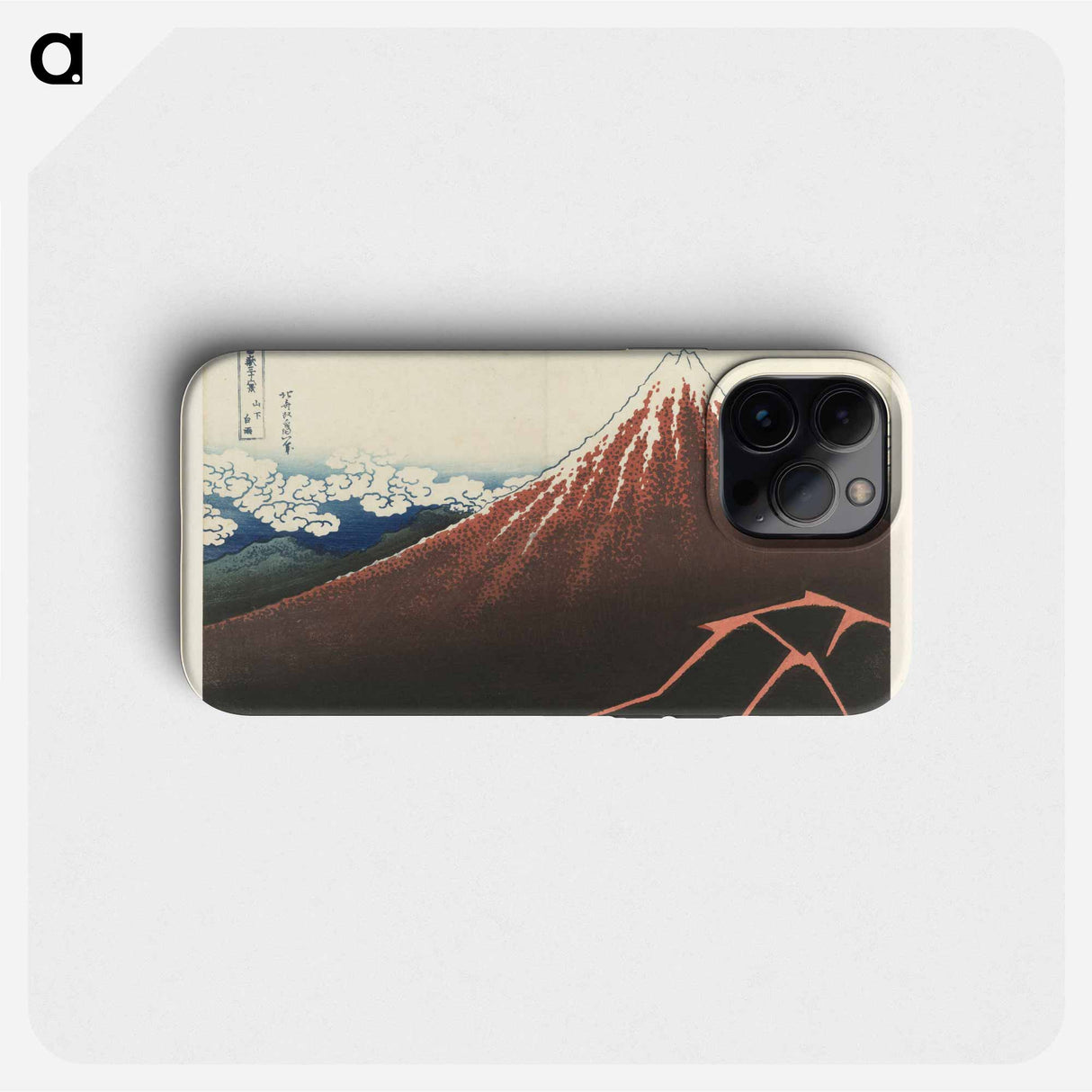 Regenstorm aan de voet van de berg - 葛飾 北斎 Phone Case.