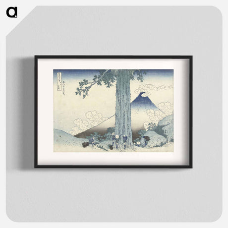 アートポスター-Mishima bergpas in de provincie Kai by Katsushika Hokusai and Nishimura Yohachi - 葛飾 北斎 Poster.