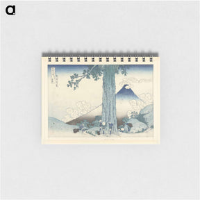 アートメモ帳-Mishima bergpas in de provincie Kai by Katsushika Hokusai and Nishimura Yohachi - 葛飾 北斎 Memo.