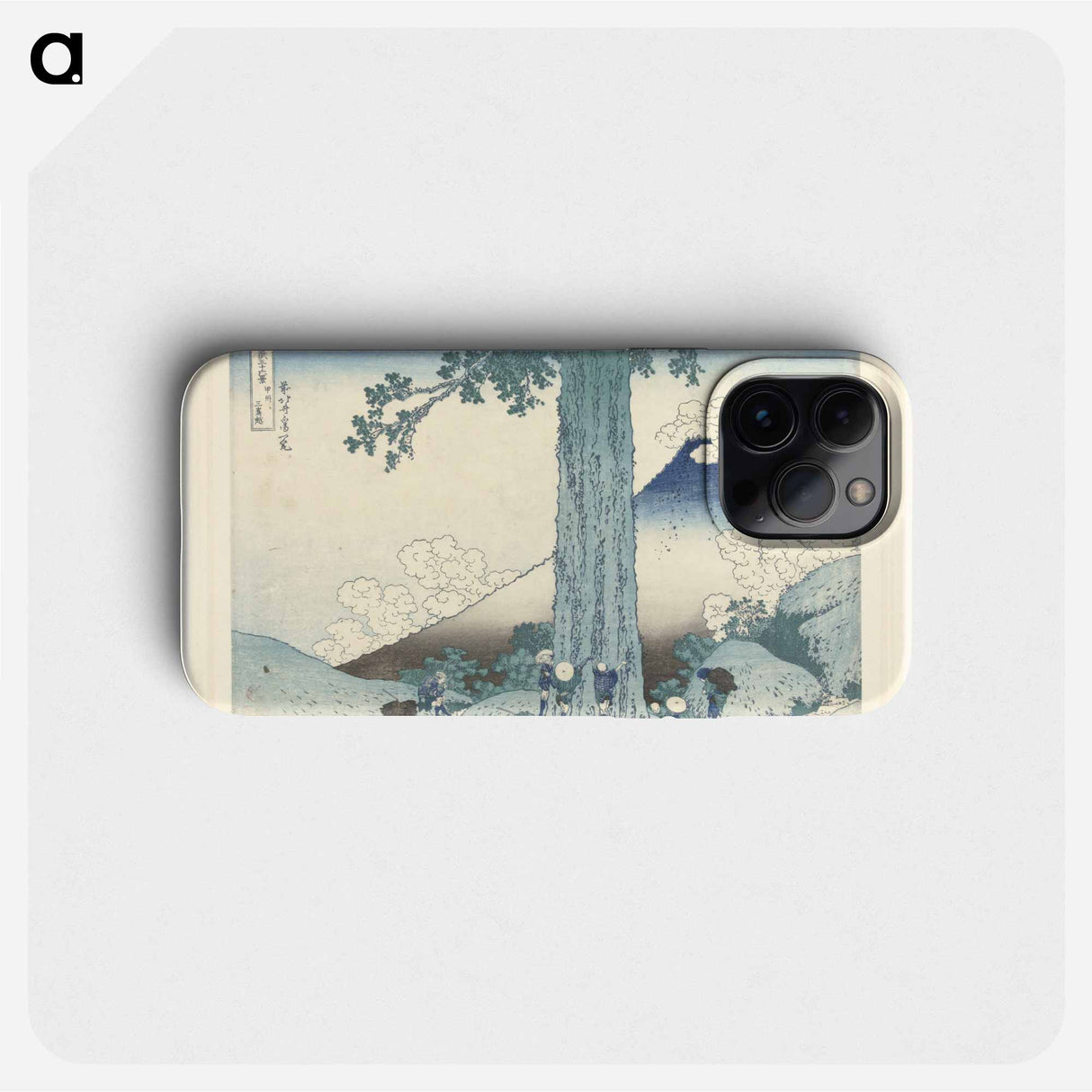 Mishima bergpas in de provincie Kai by Katsushika Hokusai and Nishimura Yohachi - 葛飾 北斎 Phone Case.