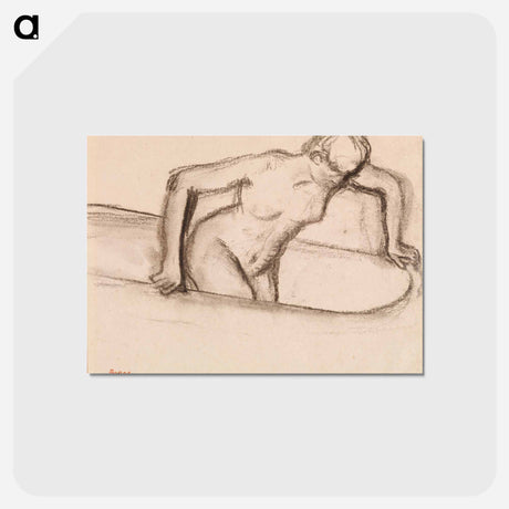アートポストカード-Woman in Tub
 - バーンズ・コレクション Postcard.