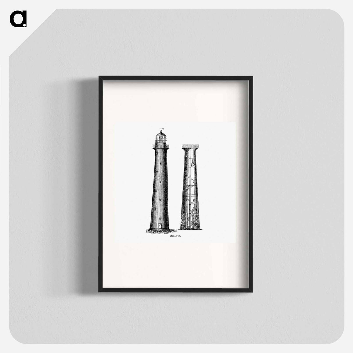 アートポスター-Bermuda from Circular relating to Lighthouses, Lightships, Buoys, and Beacons
 - 大英図書館 Poster.