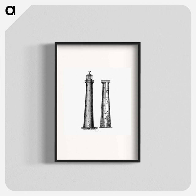 アートポスター-Bermuda from Circular relating to Lighthouses, Lightships, Buoys, and Beacons
 - 大英図書館 Poster.