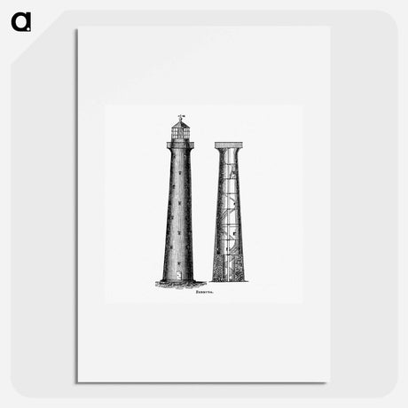 アートポスター-Bermuda from Circular relating to Lighthouses, Lightships, Buoys, and Beacons
 - 大英図書館 Poster.