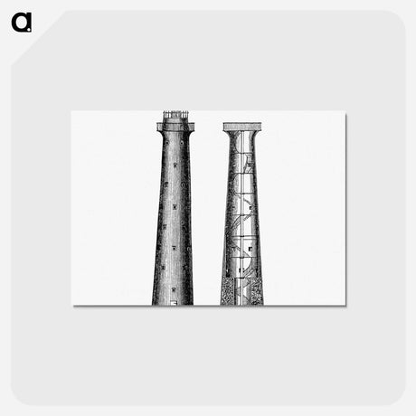 アートポストカード-Bermuda from Circular relating to Lighthouses, Lightships, Buoys, and Beacons
 - 大英図書館 Postcard.