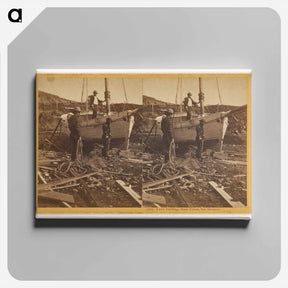 アートパネル-Yacht Building, State Prison, San Quentin
 - エドワード マイブリッジ Canvas.