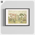 アートポスター-Hokusai's Fine Views of the Eastern Capital at a Glance - 葛飾 北斎 Poster.