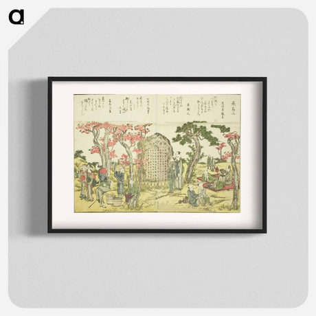 アートポスター-Hokusai's Fine Views of the Eastern Capital at a Glance - 葛飾 北斎 Poster.