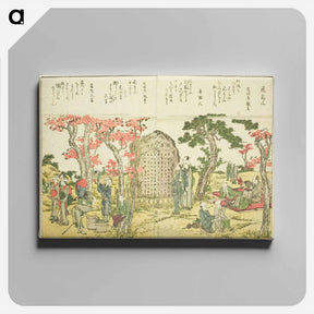 アートパネル-Hokusai's Fine Views of the Eastern Capital at a Glance - 葛飾 北斎 Canvas.