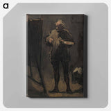 アートパネル-The Painter in Front of His Painting
 - バーンズ・コレクション Canvas.