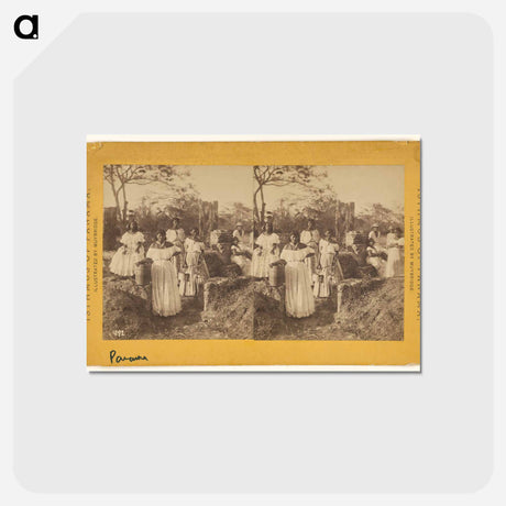 アートポストカード-Panama Native Women
 - エドワード マイブリッジ Postcard.
