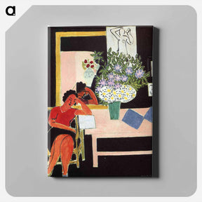 アートパネル-Reader on a Black Background - アンリ マティス Canvas.