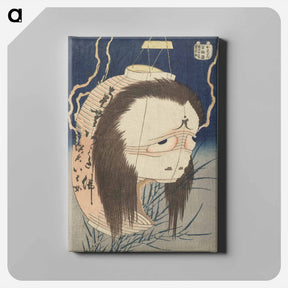 アートパネル-The Lantern Ghost, Iwa - 葛飾 北斎 Canvas.