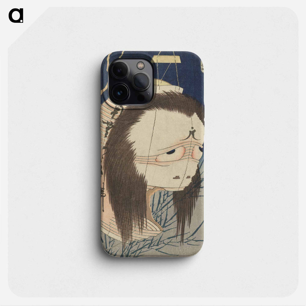 The Lantern Ghost, Iwa - Katsushika Hokusai Phone Case.