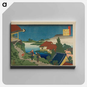 アートパネル-Hokusai's Poem - 葛飾 北斎 Canvas.