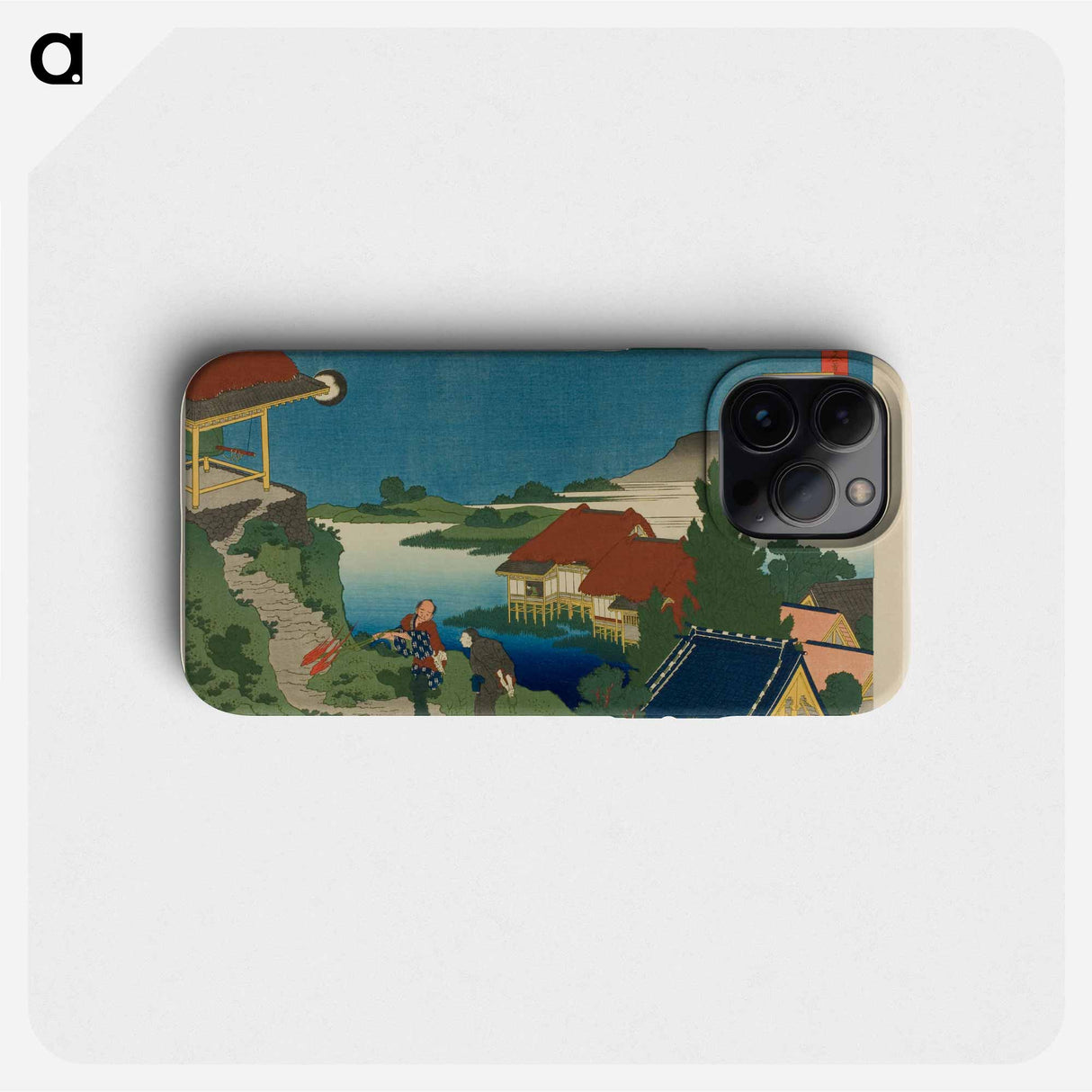 Hokusai's Poem - Katsushika Hokusai Phone Case.