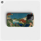 Hokusai's Poem - Katsushika Hokusai Phone Case.