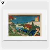 Hokusai's Poem - Katsushika Hokusai Poster.