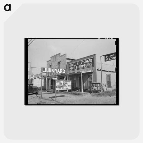 アートポストカード-Oklahoma City Junkyard
 - ラッセル リー Postcard.
