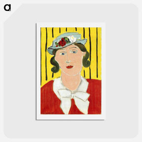 アートポストカード-Woman Portrait - アンリ マティス Postcard.