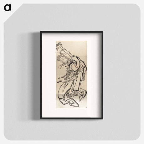 アートポスター-Katsushika Hokusai’s Japanese woman. Album of Sketches - 葛飾 北斎 Poster.