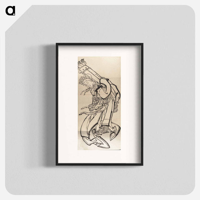 アートポスター-Katsushika Hokusai’s Japanese woman. Album of Sketches - 葛飾 北斎 Poster.
