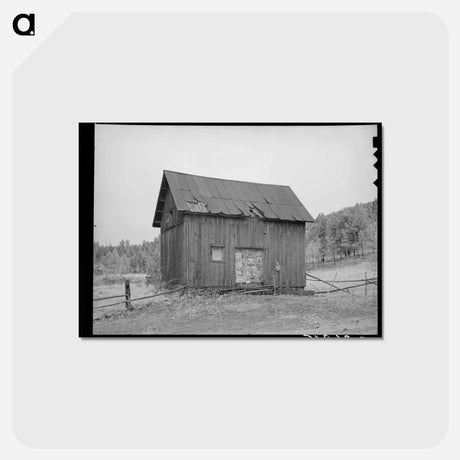 アートポストカード-Ghost Town Barn
 - ラッセル リー Postcard.