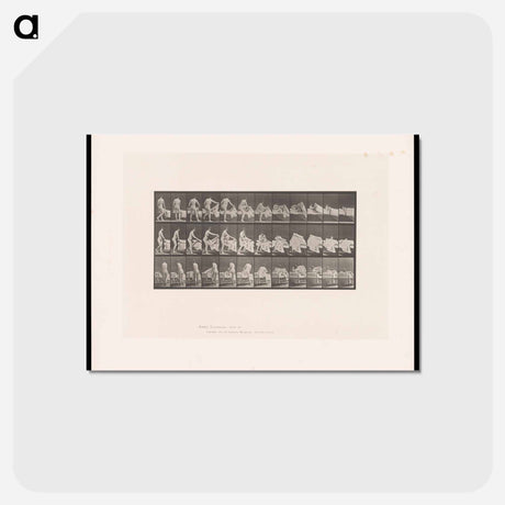 アートポストカード-Woman Entering Bed
 - エドワード マイブリッジ Postcard.
