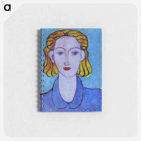アートメモ帳-Young Woman in a Blue Blouse (Portrait of L.N. Delektorskaya) - アンリ マティス Memo.