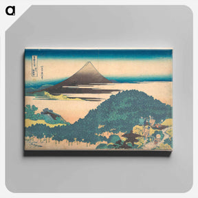 アートパネル-Cushion Pine at Aoyama - 葛飾 北斎 Canvas.