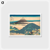 アートポストカード-Cushion Pine at Aoyama - 葛飾 北斎 Postcard.