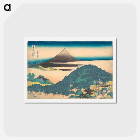 アートポストカード-Cushion Pine at Aoyama - 葛飾 北斎 Postcard.