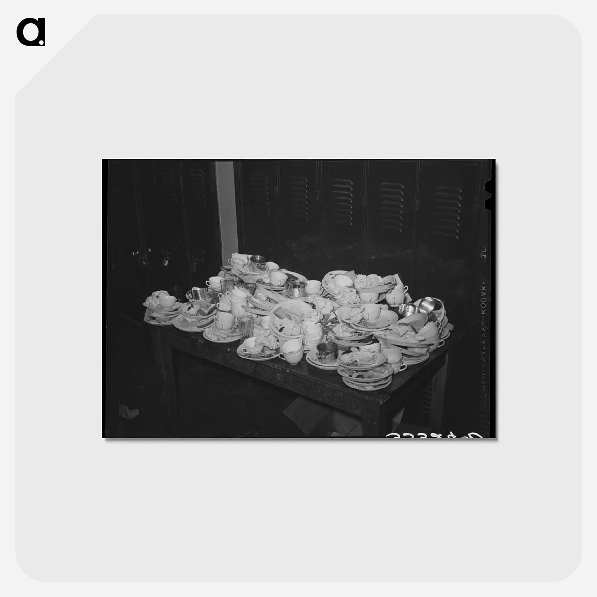 アートポストカード-Dirty Dishes
 - ラッセル リー Postcard.