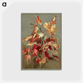 アートポストカード-Autumn Leaves, No. 2 (Maple)
 - ボストン公共図書館 Postcard.