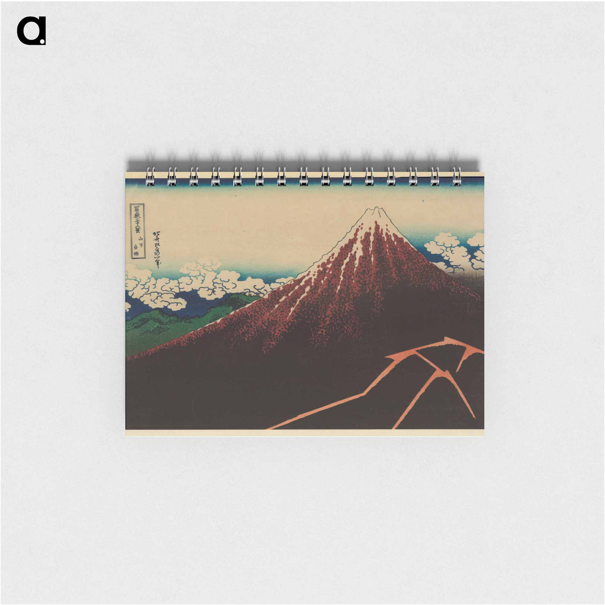 Storm below Mount Fuji - 葛飾 北斎 Memo.